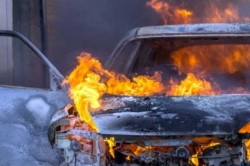Возгорание машины в Ледово ликвидировали каширские пожарные