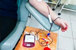 В донорском пункте Каширы добровольцы в течение трех дней сдавали кровь для нуждающихся