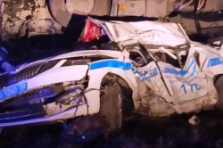Двое полицейских 16-го батальона ДПС погибли в аварии с грузовиком на трассе «Каспий»