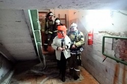Руновские пожарные эвакуировали работников котельной для отработки учебных действий