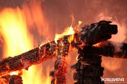 Дачный дом сгорел в деревне Андреевское