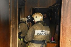 Квартира загорелась в деревне под Каширой