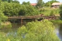 Мостовой батальон из Каширы строит переправу между Тульской и Рязанской областями