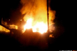 Дачный дом горел на улице Больничной в Кашире-2