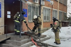 Условный пожар ликвидировали в здании отдела ГИБДД Каширы