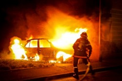Ночью в Кашире в очередной раз сгорел автомобиль