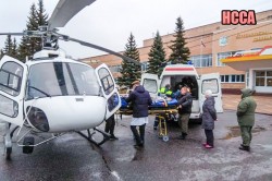 Мужчину, пострадавшего в ДТП на станции Кашира, госпитализировали вертолетом санавиации