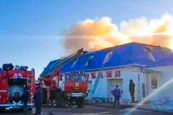 Пожар вспыхнул в здании автомойки на Каширском проспекте