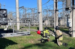 Разгерметизация трансформатора и воспламенение масла: пожарные на ГРЭС отработали аварийную ситуацию