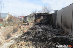 Ликвидация пожара в поселке Большое Руново