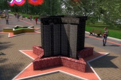 Каширянам представили проект обелиска Великой Отечественной войны, который установят к 75-летию Победы