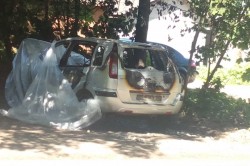 Автомобиль «Ford» сгорел прошедшей ночью в Кашире-3