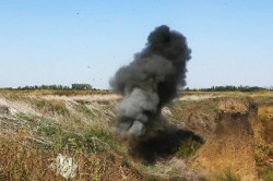 Найденный под Каширой боеприпас уничтожен взрывотехническим отрядом