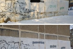 Противостояние продолжается: в Кашире закрашивают надписи с рекламой наркотиков и пишут альтернативные слоганы