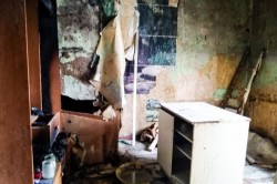 Квартира горела ночью на улице Стадионной в Ожерелье
