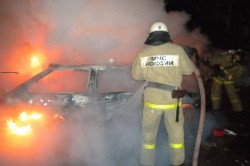 В деревне рядом с Ожерельем сгорел автомобиль