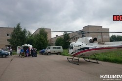 Обварившуюся кипятком 11-месячную девочку вертолетом санавиации доставили из Ожерелья в Люберцы