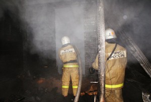 В первую ночь Нового года в Зендиково горела баня
