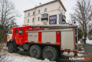 В квартире на улице Советский проспект в Кашире-2 произошел пожар