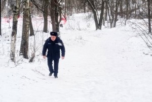 Спасатели в Кашире проверяют безопасность зимних горок