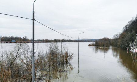 Широка река: Ока вышла из берегов на автодороге Озеры – Кашира
