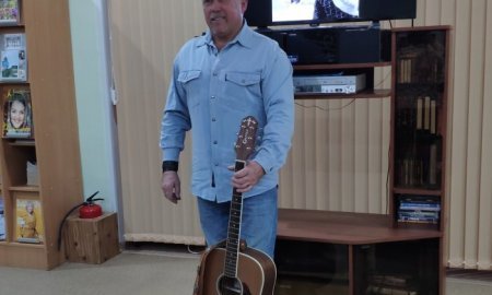 Владимир Глянус в библиотеке им. А.И. Воронкова г.о. Кашира