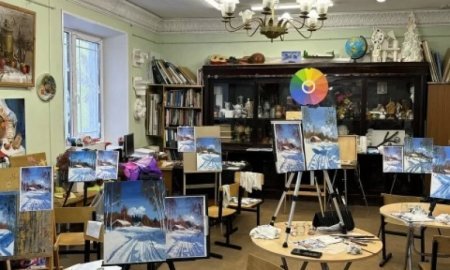 "Рисуем вместе" в изостудии