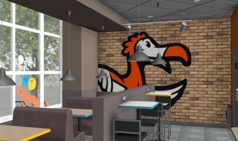 «Додо Пицца» презентовала визуализацию зала пиццерии в Кашире