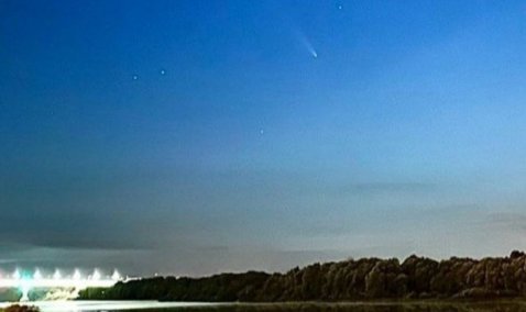 Пролет яркой кометы заметили в небе над Каширой