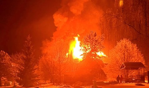 В Аладьино сгорел дом религиозной организации «Дерево Жизни»