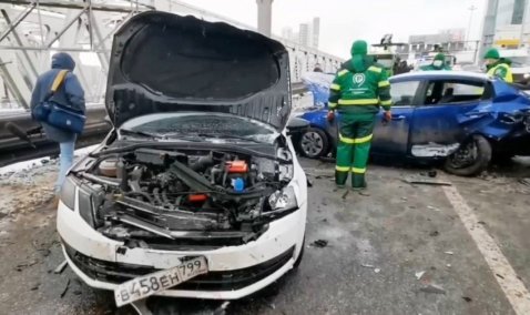 34-летний каширянин устроил в Москве массовое ДТП с участием 20 автомобилей