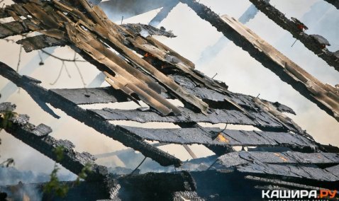 Деревянная баня сгорела в СНТ «Малое Кропотово»