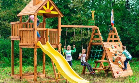 Еще три детских игровых площадки появятся в Кашире, Ожерелье и Аладьино до конца года