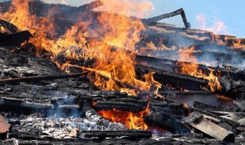 Два дома загорелись за неделю в Кашире