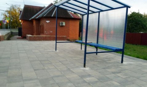 Остановочный павильон вернули на улицу Стрелецкую в Кашире-1