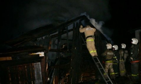 В деревне рядом с Ожерельем рано утром произошел пожар