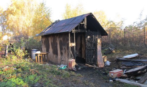 Поджог мог стать причиной пожара в дачном доме на территории СНТ «Надежда»