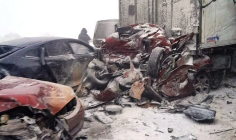 Следственный комитет начал проверку после массовой аварии на М-4 «Дон» из-за халатности дорожников