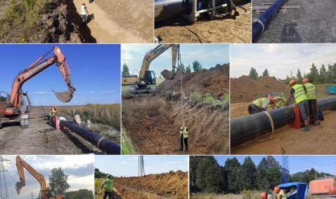 Более 9 км магистральных сетей проложили в Кашире в рамках строительства нового водовода
