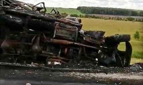 Грузовик и эвакуатор столкнулись на трассе «Каспий» в Кашире, один автомобиль сгорел