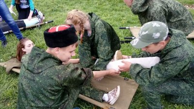 Каширские кадеты приняли участие в областном военно-спортивном конкурсе