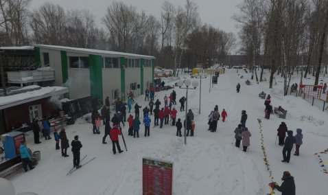 Сегодня прошло спортивное мероприятие "лыжня с ФБКК"