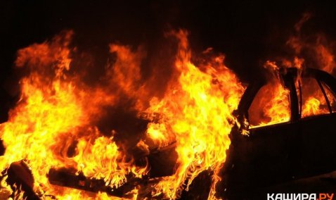 Возгорание авто в деревне Острога