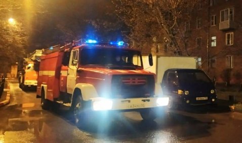 В Ожерелье накануне вечером загорелась квартира