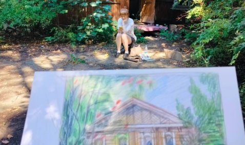 Ступинские художники провели пленэр в заброшенном доме бывшего главы Каширы