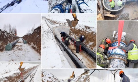 Строительство магистральных сетей в Кашире: в Аладьино подано централизованное водоснабжение