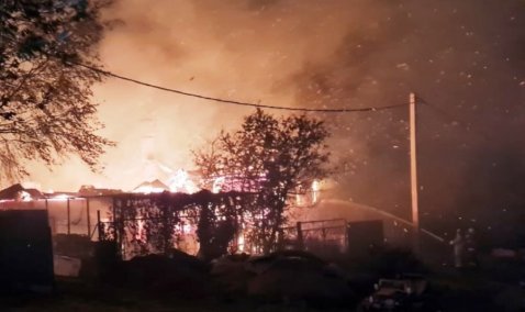 Два пожара в сельской местности произошло в конце недели в Кашире