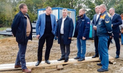 В Каширу для проверки работы котельной и строительства сооружений прибыли вице-губернатор и два министра