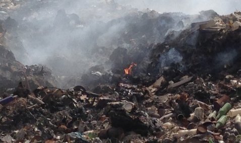 За горение полигона  оштрафовали МУП  "СтройДвор"