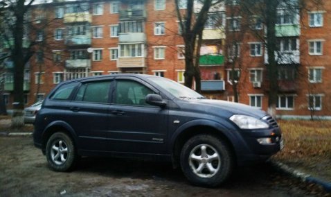 Внедорожник SsangYong горел этой ночью в Кашире-2